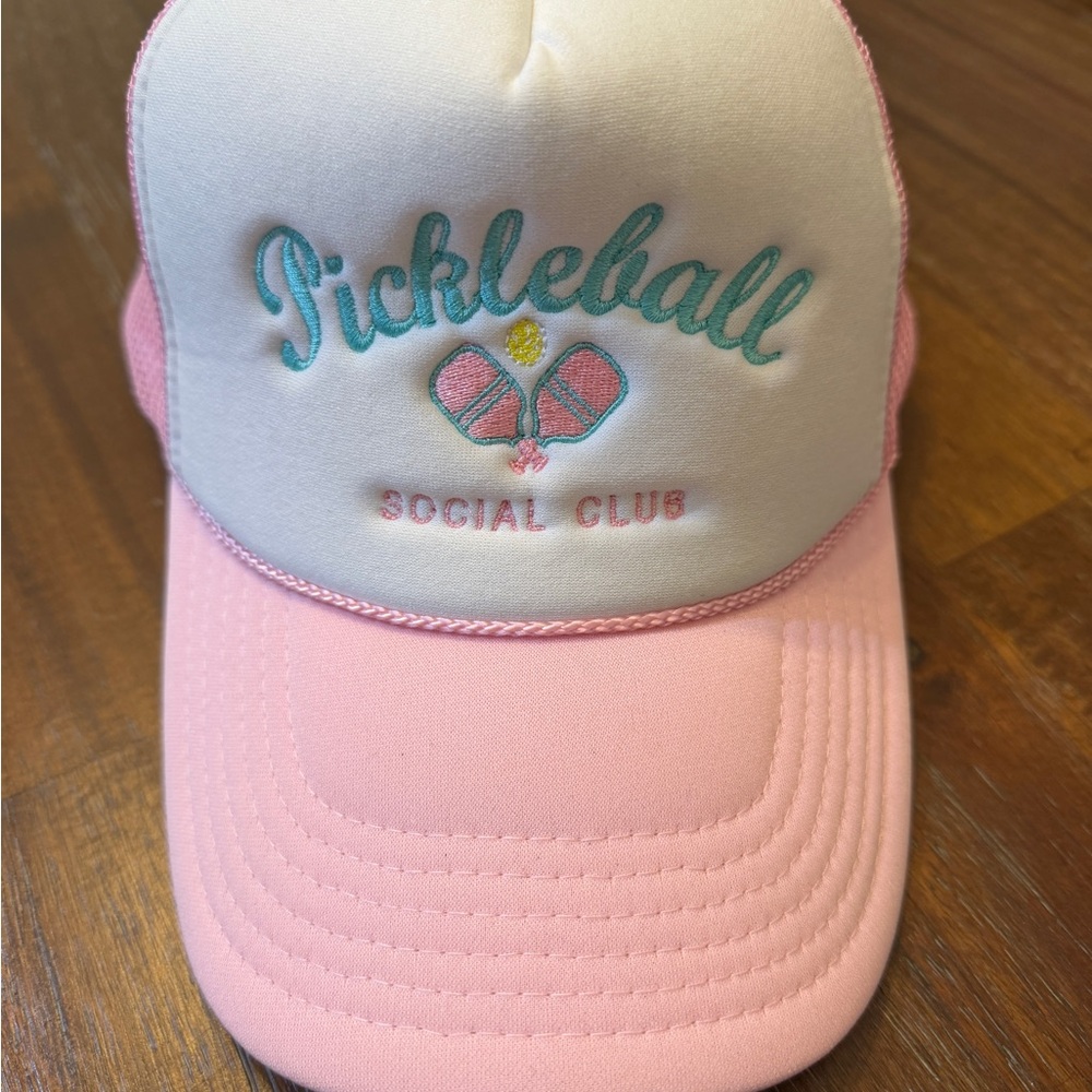 Pickleball Social Club Women's Pink Trucker Hat